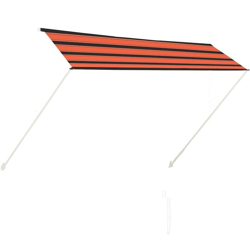 Tenda da Sole Retrattile Arancione e Marrone 300x150 cm - Multicolore - Vidaxl características