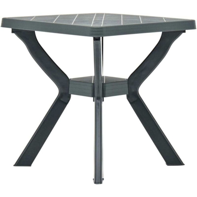 Tavolo da Bistrot 70x70x72 cm in Plastica Verde - Verde - Vidaxl