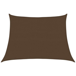 vidaXL Vela Parasole 160 g/m² Marrone 4/5x3 m in HDPE - Marrone en oferta