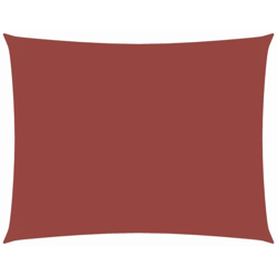 vidaXL Parasole a Vela Oxford Rettangolare 4x6 m Terracotta - Arancione en oferta