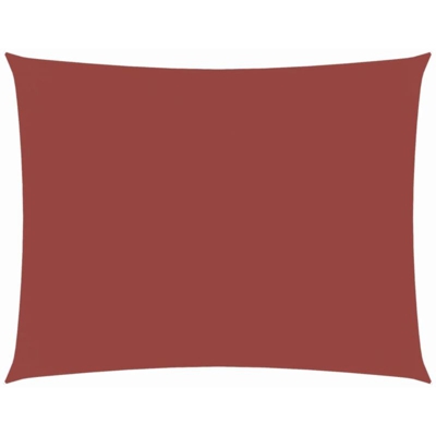 vidaXL Parasole a Vela Oxford Rettangolare 4x6 m Terracotta - Arancione