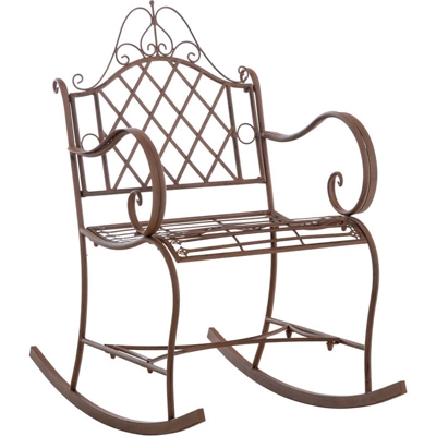 Sedia a dondolo Ansan Antico/marrone