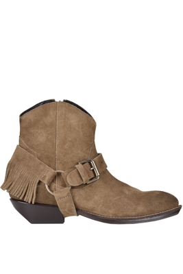 Suede texan boots