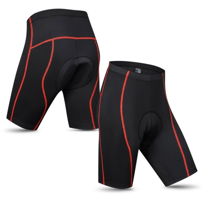Pantaloncini da ciclismo da uomo Pantaloncini imbottiti da equitazione da bicicletta Calzamaglia da bici da ciclismo,modello: S Rosso - Lixada