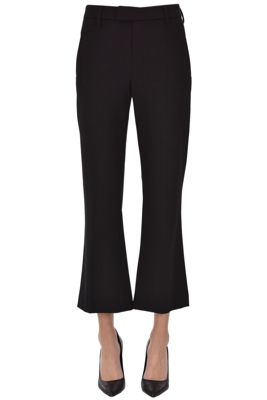 Cropped jersey jeans