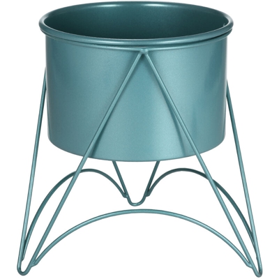 Vaso per fiori con supporto Vaso per piante in metallo dorato con supporto in metallo dorato per erbe Orchidee Cactus Succulente Display per interni