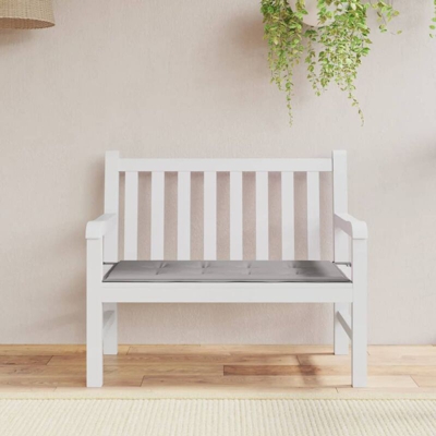 YOUTHUP Cuscino per Panca da Giardino Grigio 120x50x3 cm - Grigio