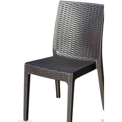 Sedia Resina Selene Intreccio Caffe Areta