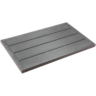 Base per doccia solare grigio scuro in WPC antiscivolo piatto doccia per esterno