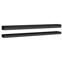 Mobile Tv Innovativo E Moderno Sajna 280cm Nero / nero Lucido características