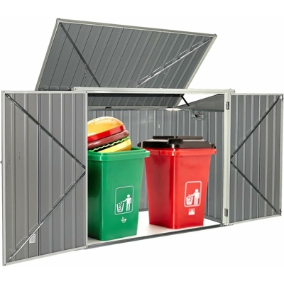 Magazzino da Giardino, Casetta per Attrezzi da Giardino, Magazzino Pratico e Multifunzione, Il Ripostiglio da Giardino,172 x 100 x 131 cm