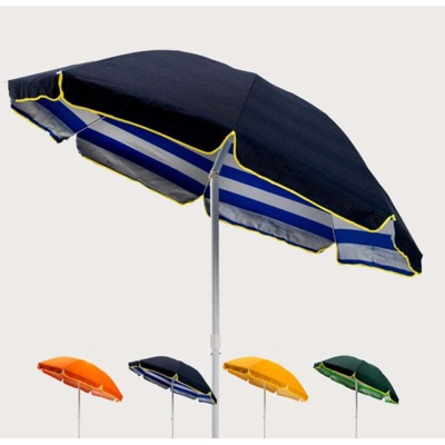 Ombrellone mare spiaggia cotone 200 cm resistente Tropicana | Blu Scuro