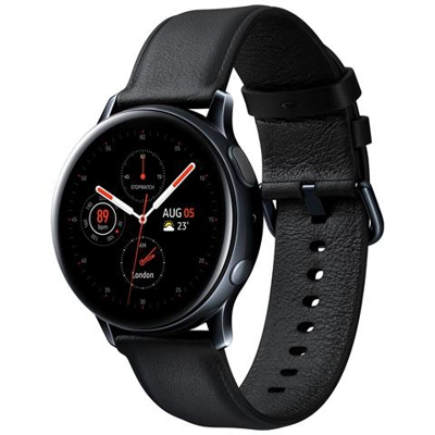 Galaxy Watch Active2 40 mm Impermeabile 5ATM Display 1.2'' 4GB Wi-Fi Bluetooth e NFC con GPS e Cardiofrequenzimetro Acciao Nero - Europa