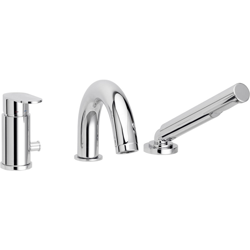 Miscelatore per bordo vasca con bocca di erogazione Candy CA040CR - Paffoni en oferta