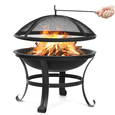Caminetto riscaldante per braciere rotondo da esterno 66 * 66 * 45 cm