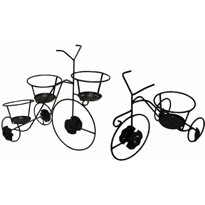 Mille - PORTAVASI 'BICICLETTA' cm 74 x 34 x h 66 - 3 posti