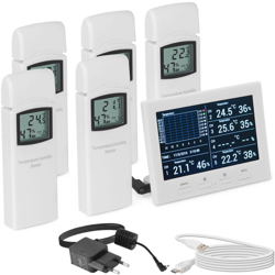 Steinberg - Stazione Meteo Stazione Barometrica Data Logger Temperatura Con 8 Canali LCD características