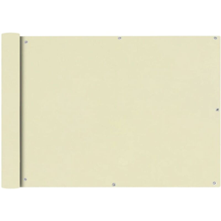 Paravento da Balcone in Tessuto Oxford 75x400 cm Crema - crema - Vidaxl precio