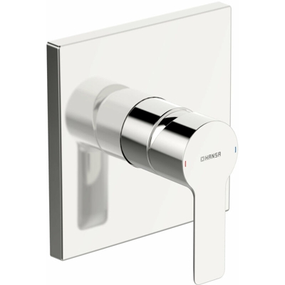 ligna Gruppo funzionale con set decorativo Miscelatore monocomando per doccia, quadrato - 83879513 - Hansa