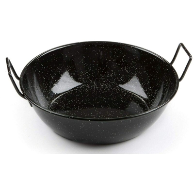 Tegame Fonda Cm.36 2 Man. Acc.Carb.Smaltato Ilsa