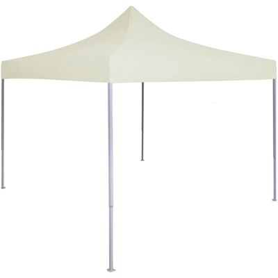 Gazebo Professionale Pieghevole 2x2 m in Acciaio Crema - crema - Youthup