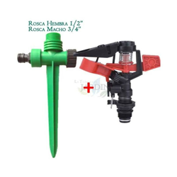 Kit irrigatore agricolo settoriale 1/2" + punta porta irrigatore características