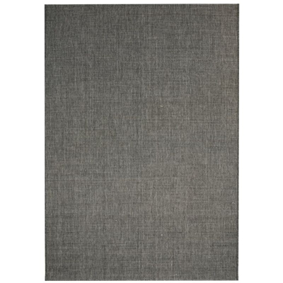 Tappeto Interni/Esterni Effetto Sisal 140x200 cm Grigio Scuro - Grigio - Youthup