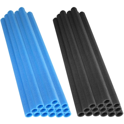 16 Tubi in Gommapiuma 94 x 2,54 cm | Schiuma, Spugna per Imbottitura e Protezione Pali di Trampolino Elastico | Blu