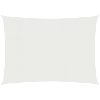 Vela Parasole 160 g/m2 Bianca 3,5x5 m in HDPE - Bianco - Youthup