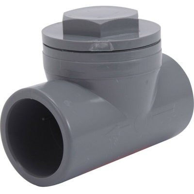 Evacuazione con valvola a lamelle in pvc da 32 mm.