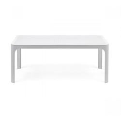Tavolo 100x60 cm da giardino esterno in fiberglass bar ristorante (bianco) características