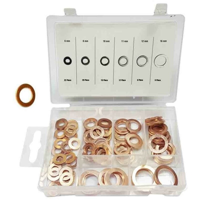 Set di 80 rondelle di rame