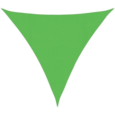 vidaXL Vela Parasole 160 g/m² Verde Chiaro 4,5x4,5x4,5 m in HDPE - Verde