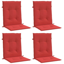 vidaXL Cuscini per Sedie da Giardino 4 pz Rossi 100x50x4 cm - Rosso en oferta