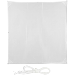 Tenda a Vela Quadrata, Idrorepellente, Anti UV, con Corde di Supporto, Terrazza e Giardino, LxP: 4x4 m, Bianca precio