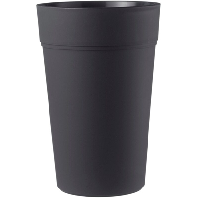 Vaso tondo alto in resina da esterno e giardino per piante e fiori (vaso 80 cm - antracite)