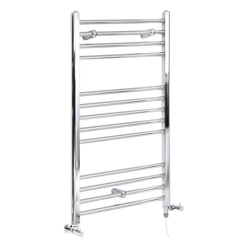 Hudson Reed Kent Scaldasalviette Misto Piatto Moderno - Termoarredo Bagno a Scaletta Cromato - Design Elettrico & Idraulico - 276W - 1000 x 400mm precio
