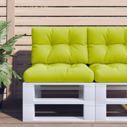 vidaXL Cuscini per Divano a Pallet 2 pz Verde Brillante - Verde en oferta