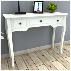 Tavolo Consolle Con 3 Cassetti Bianco precio