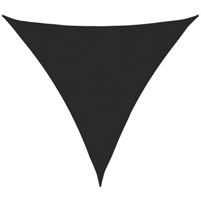 Vela Parasole 160 g/m² Nera 3,6x3,6x3,6 m in HDPE - Nero - Vidaxl