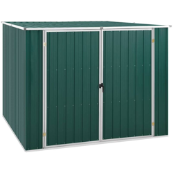 vidaXL Capanno da Giardino Verde 195x198x159 cm in Acciaio Zincato - Verde en oferta