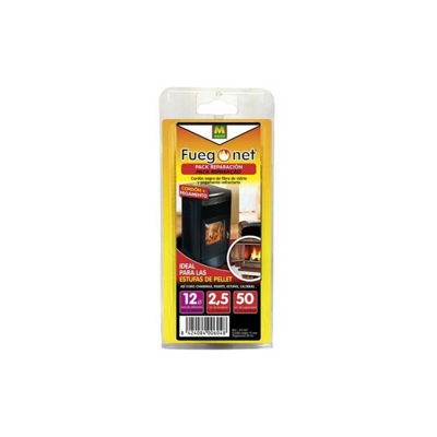 MASSO pacchetto di riparazione per camini - 12mm di cavo isolante - colla 50ml - 85880