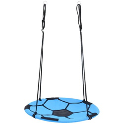 vidaXL Altalena a Nido con Trama a Pallone da Calcio 100 cm - Blu precio