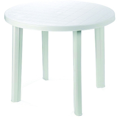 Tavolo Tondo Bianco Ton036Bi Ipae Progarden