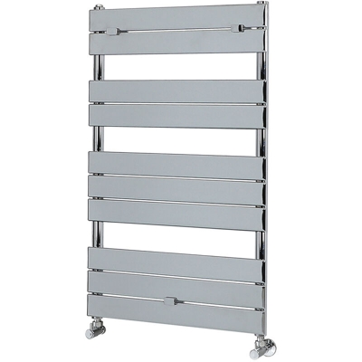 Hudson Reed Lustro Scaldasalviette Moderno di Design Verticale - Termoarredo Bagno a Scaletta Piatto - Acciaio Cromato - 385W - 1000 x 600mm