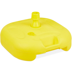 Base per Ombrellone, da Riempire con Acqua o Sabbia, per Aste D: 25-32mm, Supporto in Plastica,43x43 cm,Giallo precio