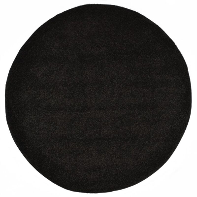 Tappeto Shaggy a Pelo Lungo 120 cm Nero - Nero - Youthup