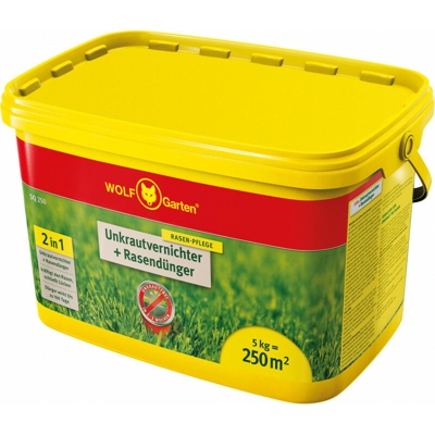 Diserbante + fertilizzante prato 5 kg secchio SQ 250 Wolf-Garten