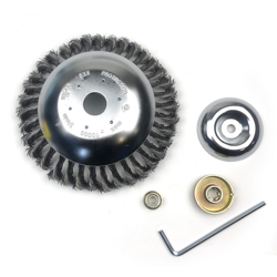 Testina decespugliatore da 8 pollici Testina decespugliatore con kit adattatore in acciaio per falciatura con rimozione della ruggine en oferta