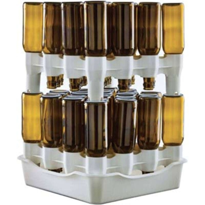 Enolandia - SCOLABOTTIGLIE EASY DRAINER 2 PIANI - SCOLA BOTTIGLIE MODULARE VINO BIRRA 32 POS